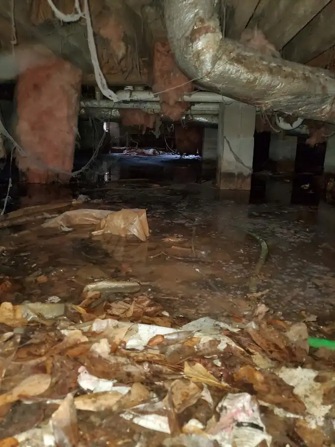 Crawl space flood assessment for Commercial Water Damage Restoration in Wadsworth